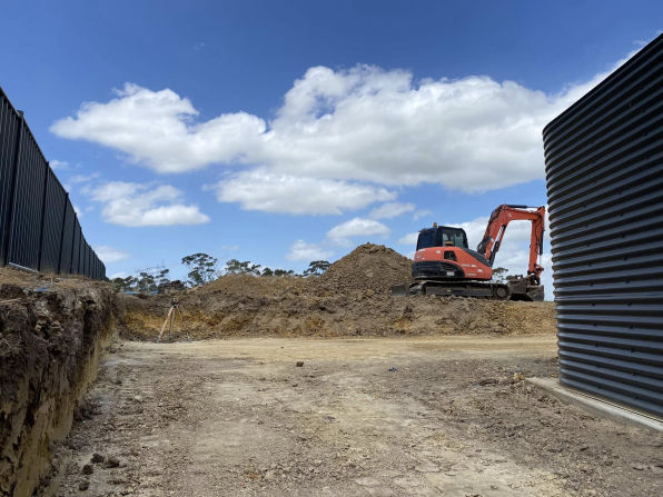 image of earthmoving work in progress
