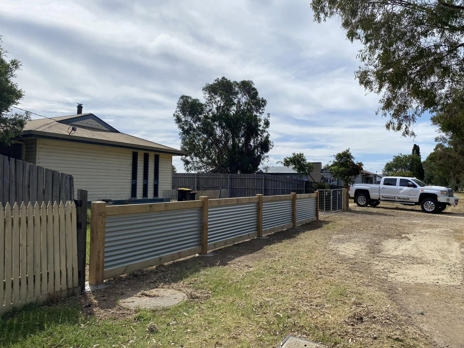 Image of a house fencing